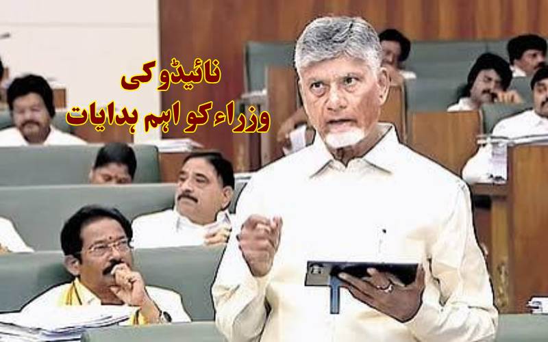 نائیڈو کا وائی ایس آر سی پی پر حملہ، پانی سے متعلق ’غلط پروپیگنڈے‘ کا جواب دینے وزرا کو ہدایت